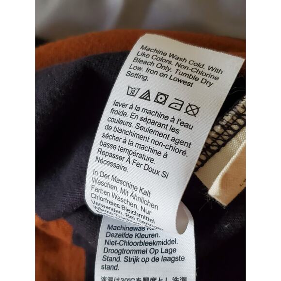 Madewell Men’s Striped T‑Shirt Navy Orange 100% Cotton Short Sleeve Size L - Picture 9 of 12